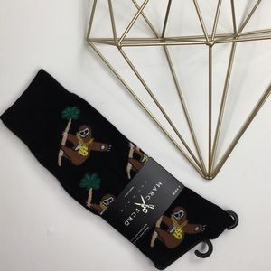 Marc Ecko Black Bling Sloth Socks NWT